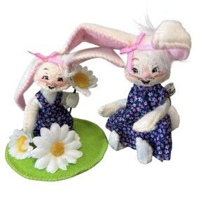 Annalee Dolls Daisy Bouquet 3” 4” Bunnies 2022